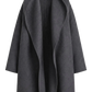 Mantel Hoodie in Pale Grey Mélange