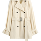 Mantel Washed Cotton Trench in Stone