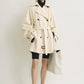 Mantel Washed Cotton Trench in Stone