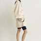 Mantel Washed Cotton Trench in Stone