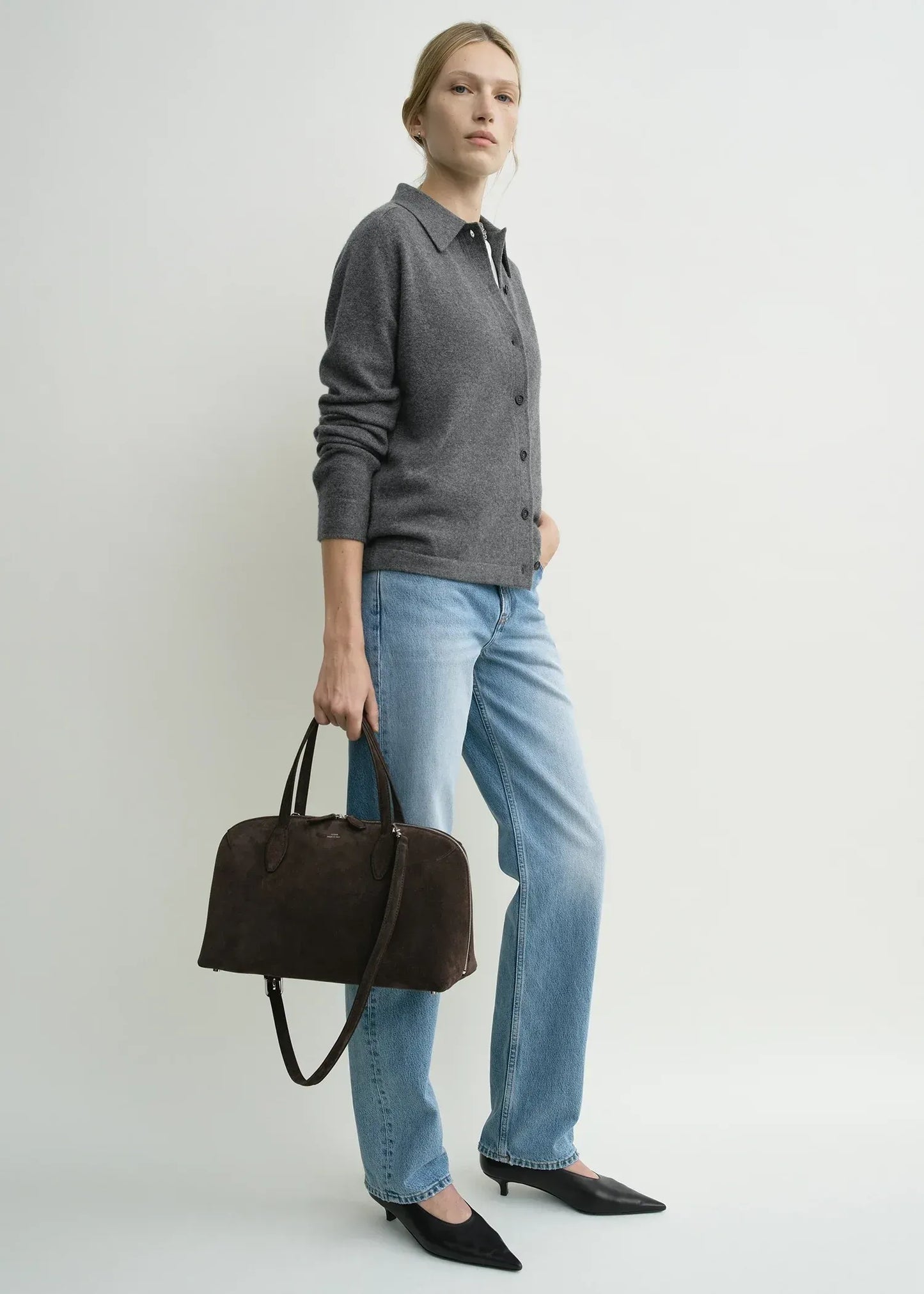 Tasche Medium Suede Day in Brown