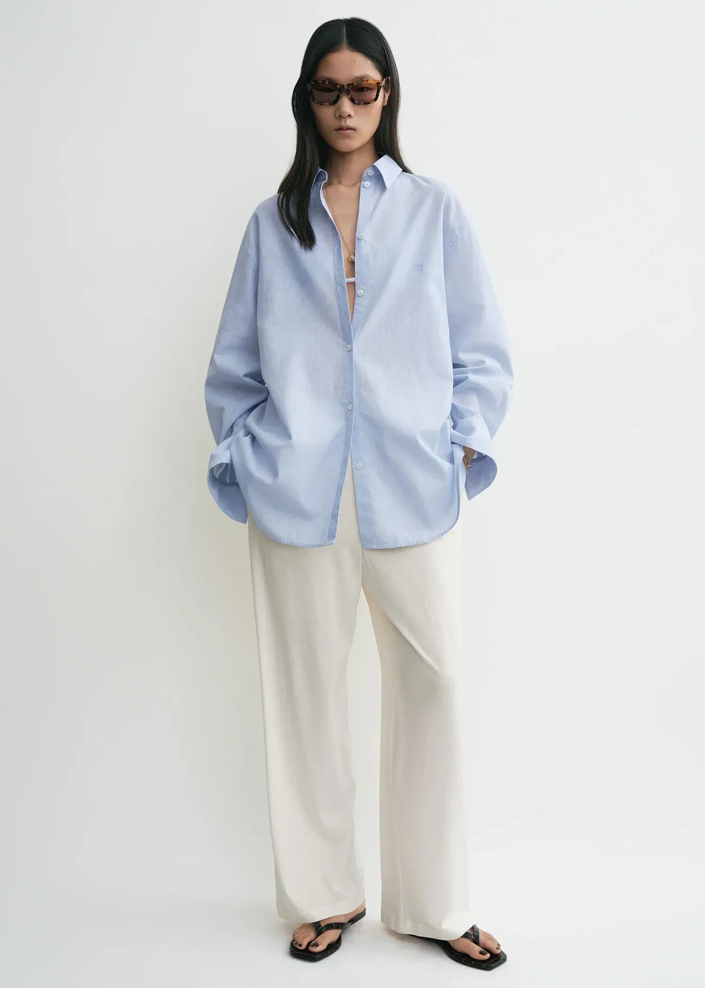 Oversized Shirt Summer in Sky