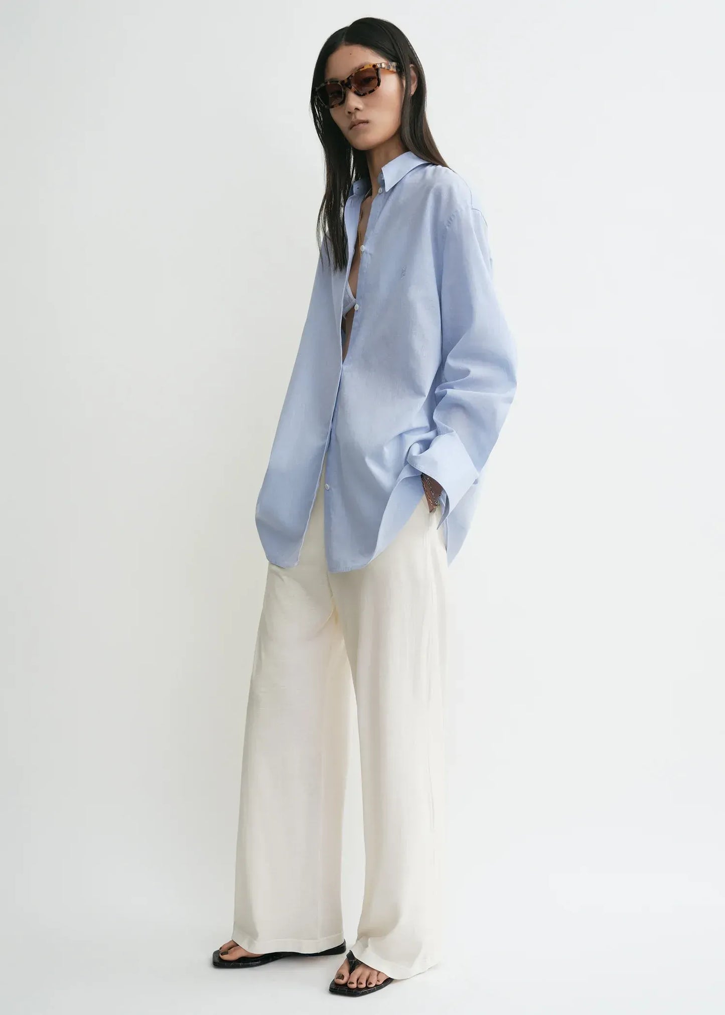 Oversized Shirt Summer in Sky