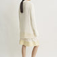 Pullover Long Open Weave in Off-White