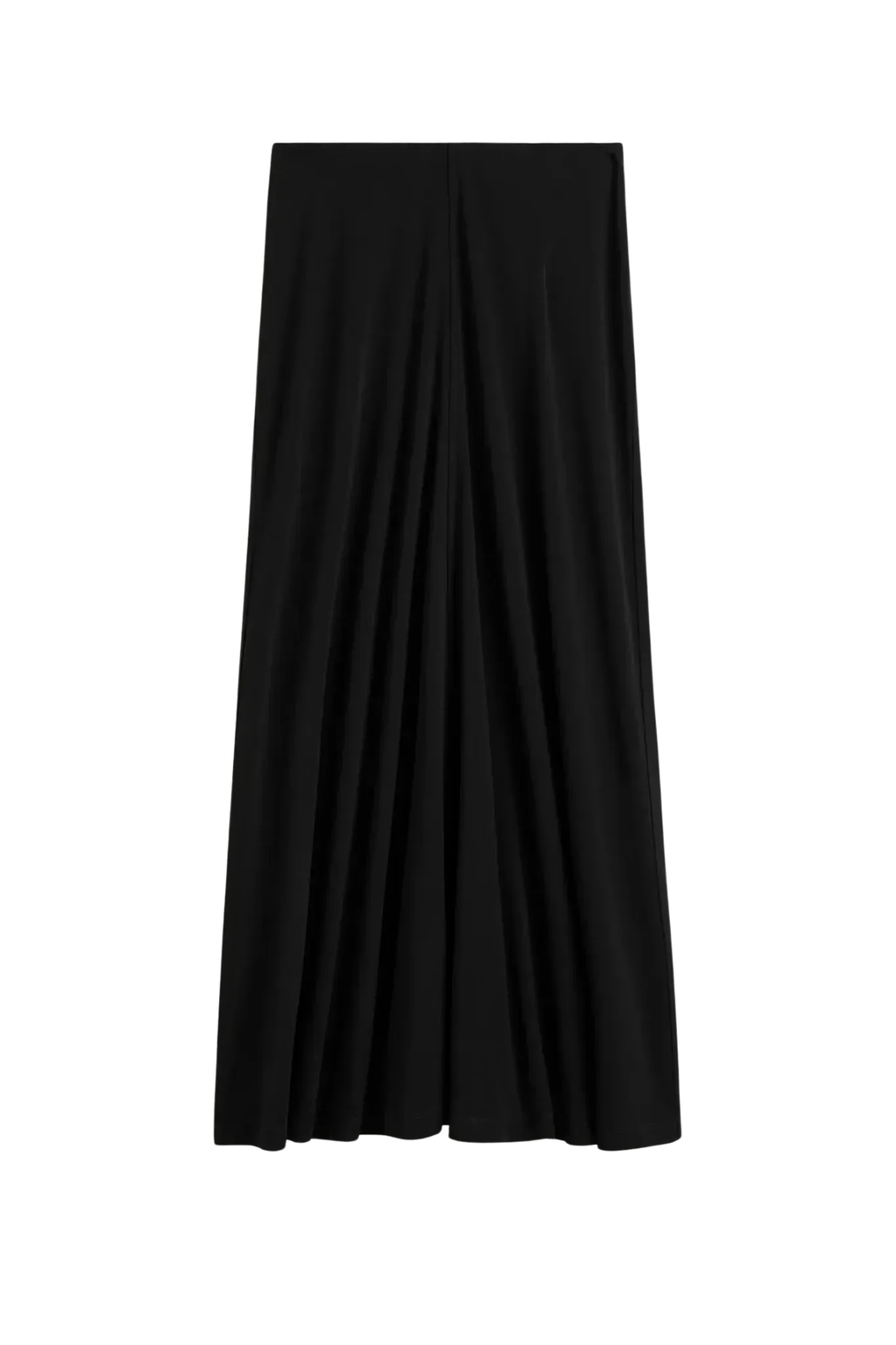 Rock Flared Jersey in Black