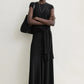 Rock Flared Jersey in Black