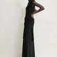 Rock Flared Jersey in Black