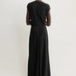 Rock Flared Jersey in Black