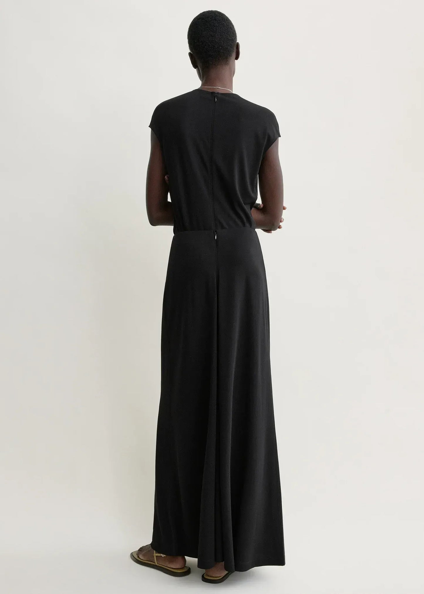 Rock Flared Jersey in Black