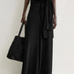 Rock Flared Jersey in Black