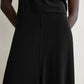 Rock Flared Jersey in Black