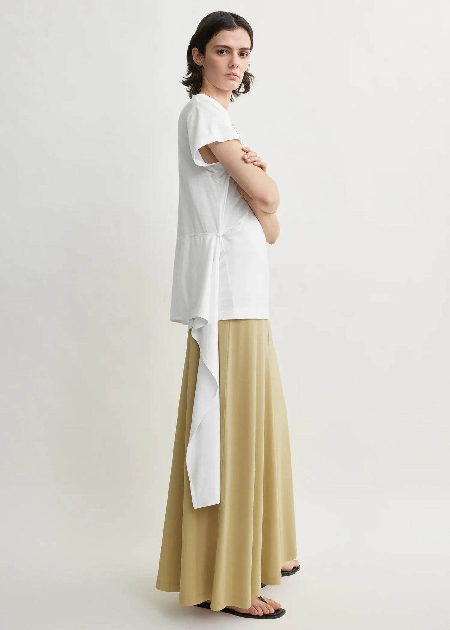 Rock Flared Jersey in Chai