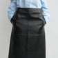Rock Paneled Leather in Black