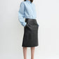 Rock Paneled Leather in Black