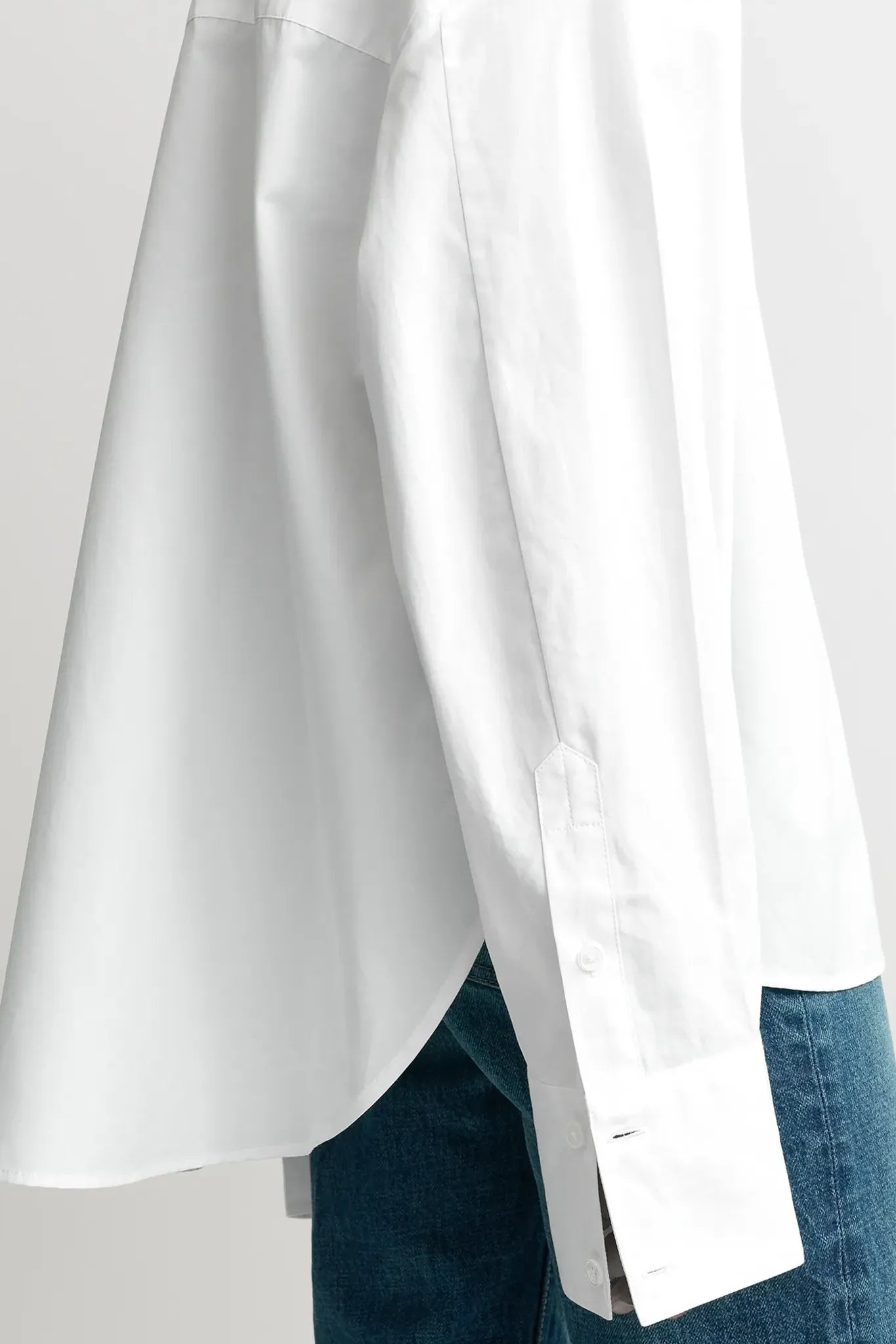 Shirt Boxy Poplin in White
