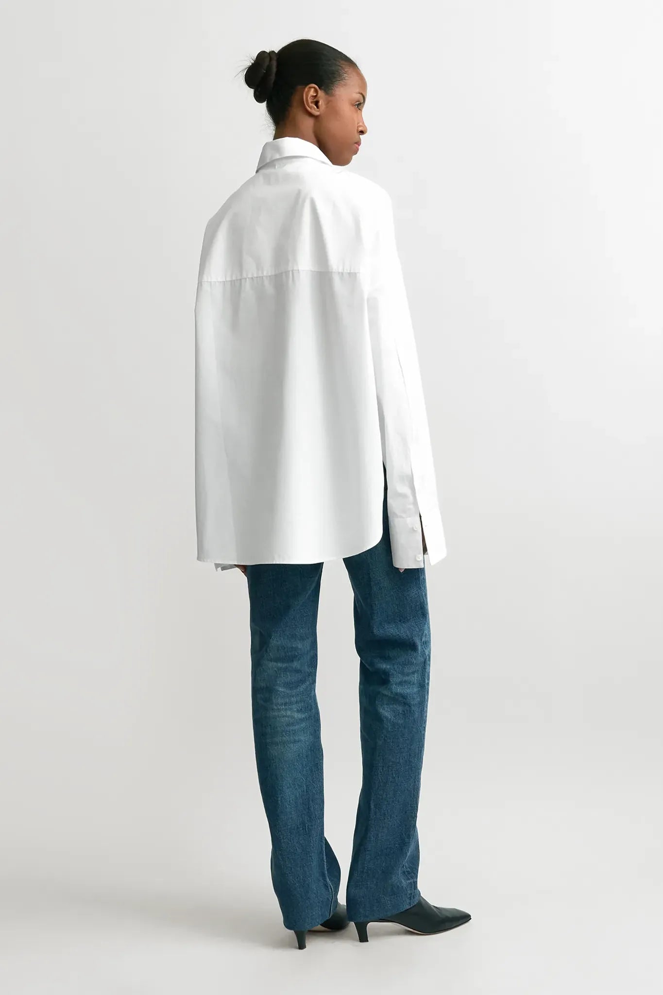 Shirt Boxy Poplin in White