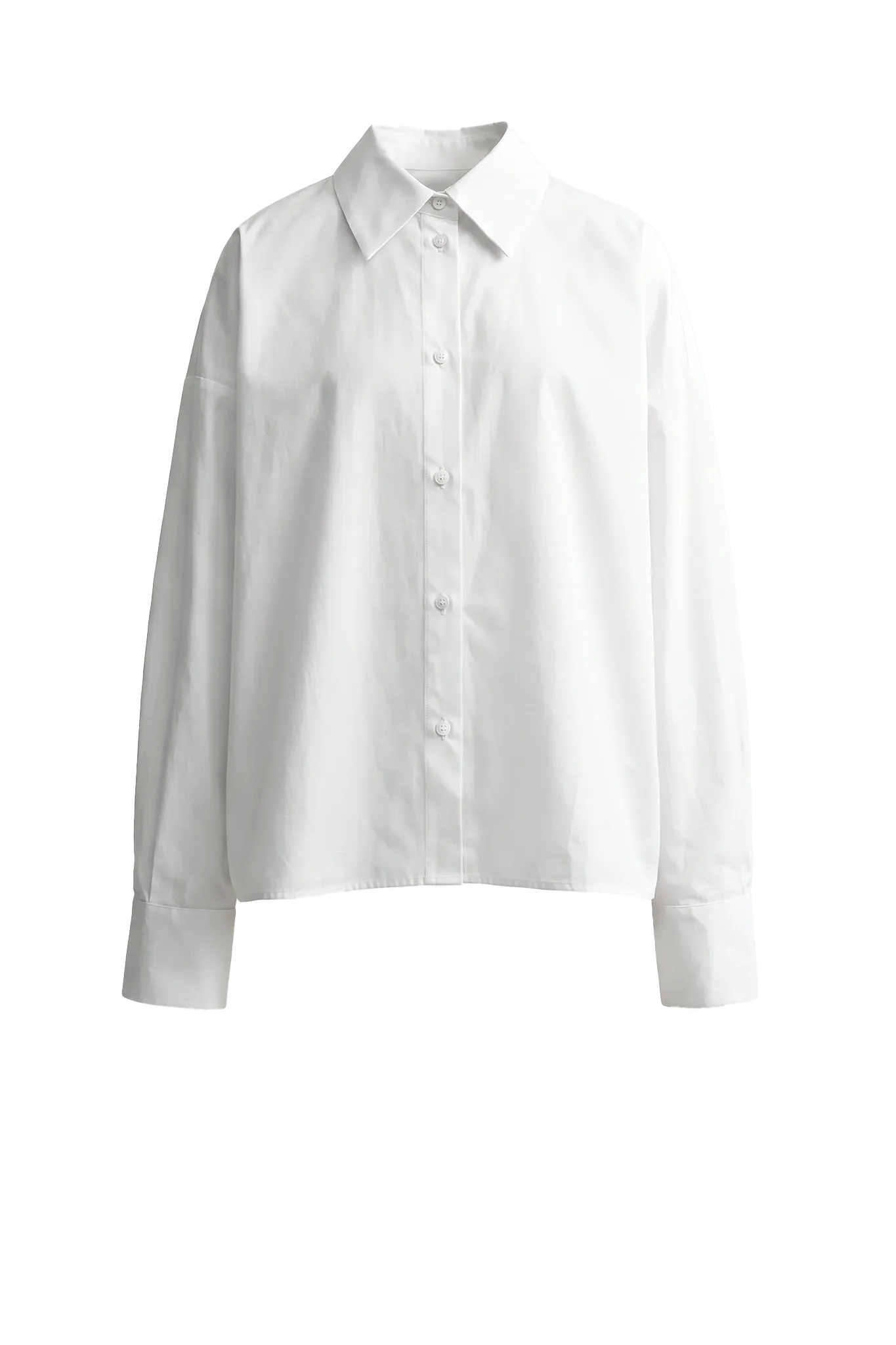 Shirt Boxy Poplin in White