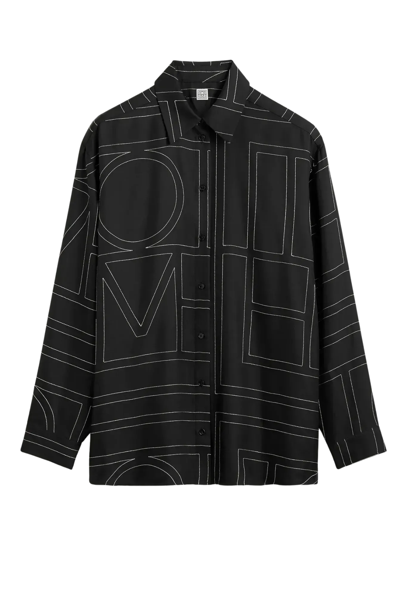 Shirt Classic Embroidered in Black