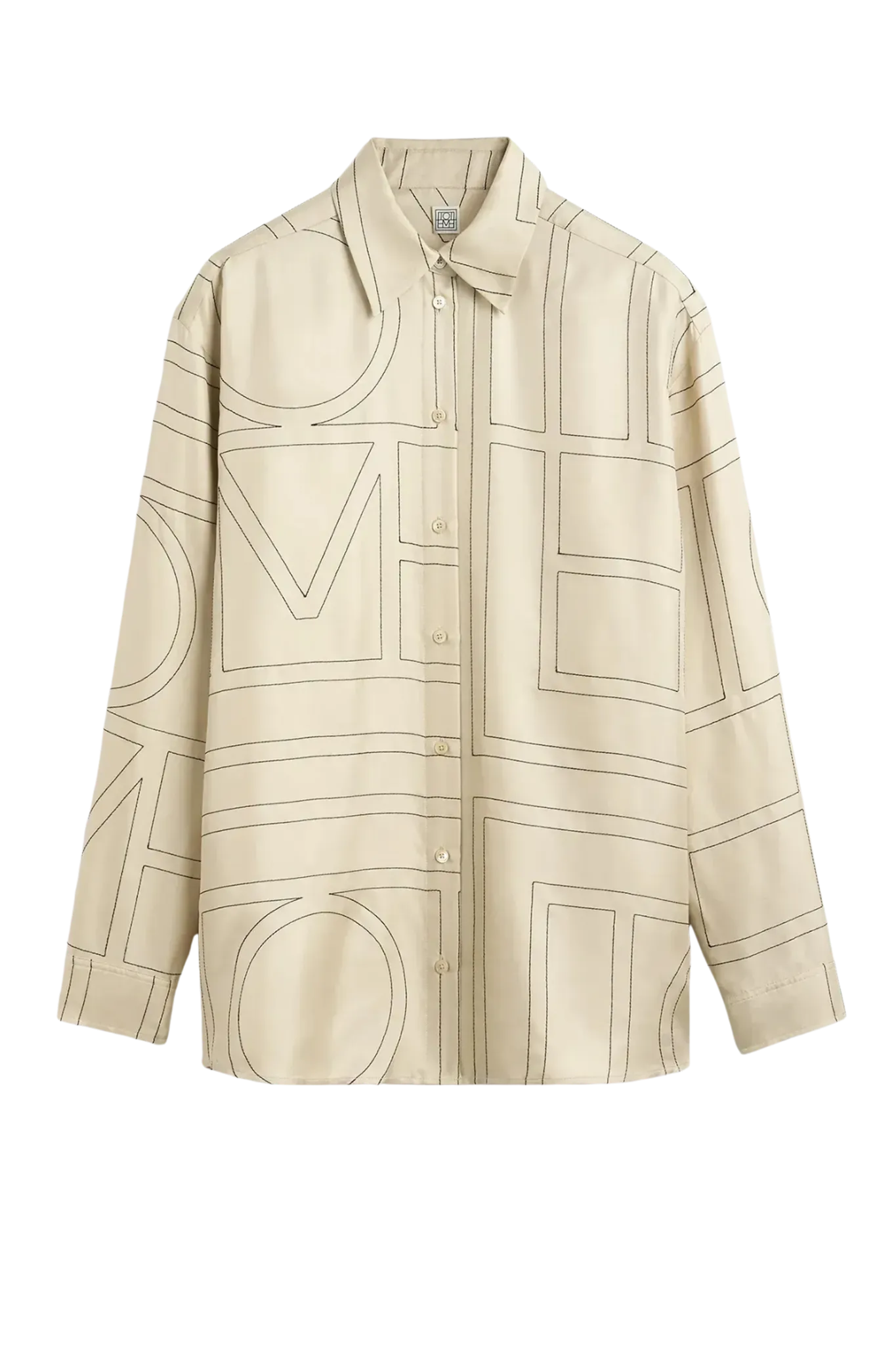 Shirt Classic Embroidered in Ivory