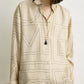 Shirt Classic Embroidered in Ivory