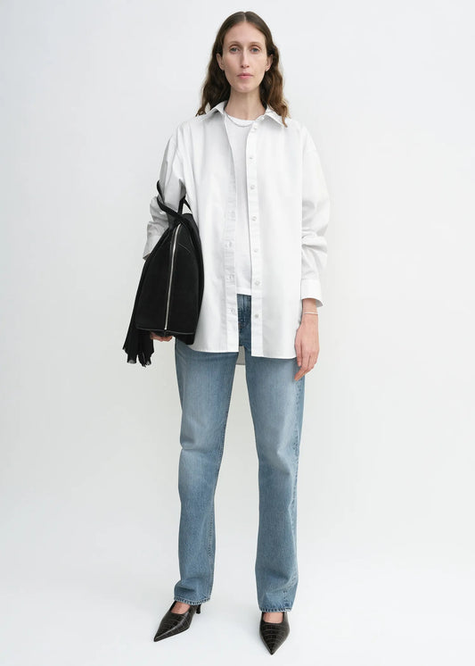 Shirt Classic Tumbled in White