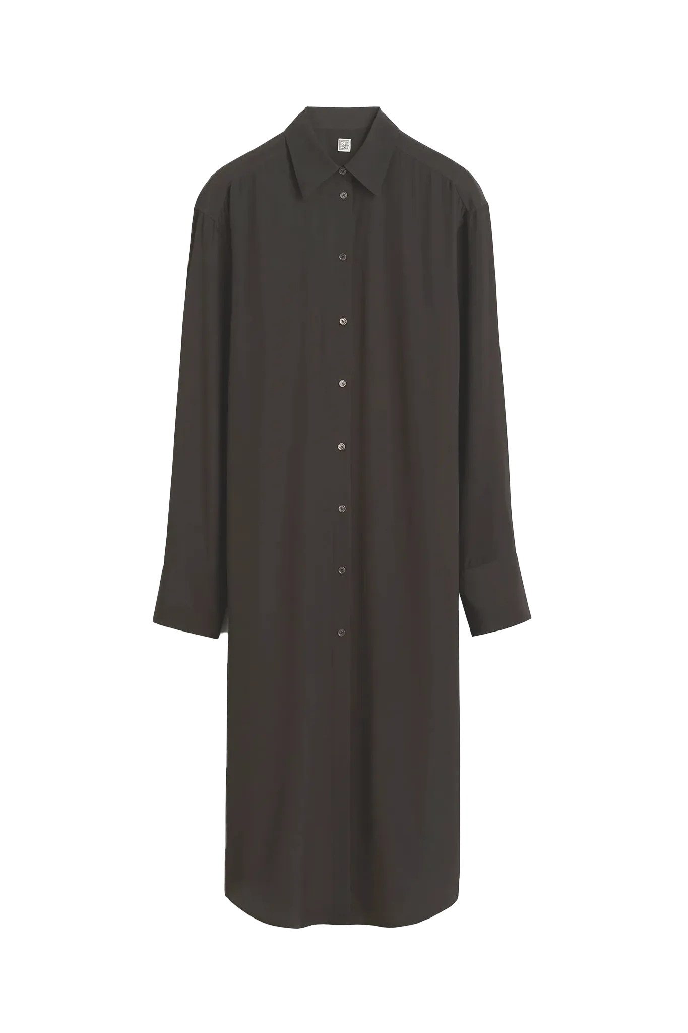 Shirtkleid Silk in Brown