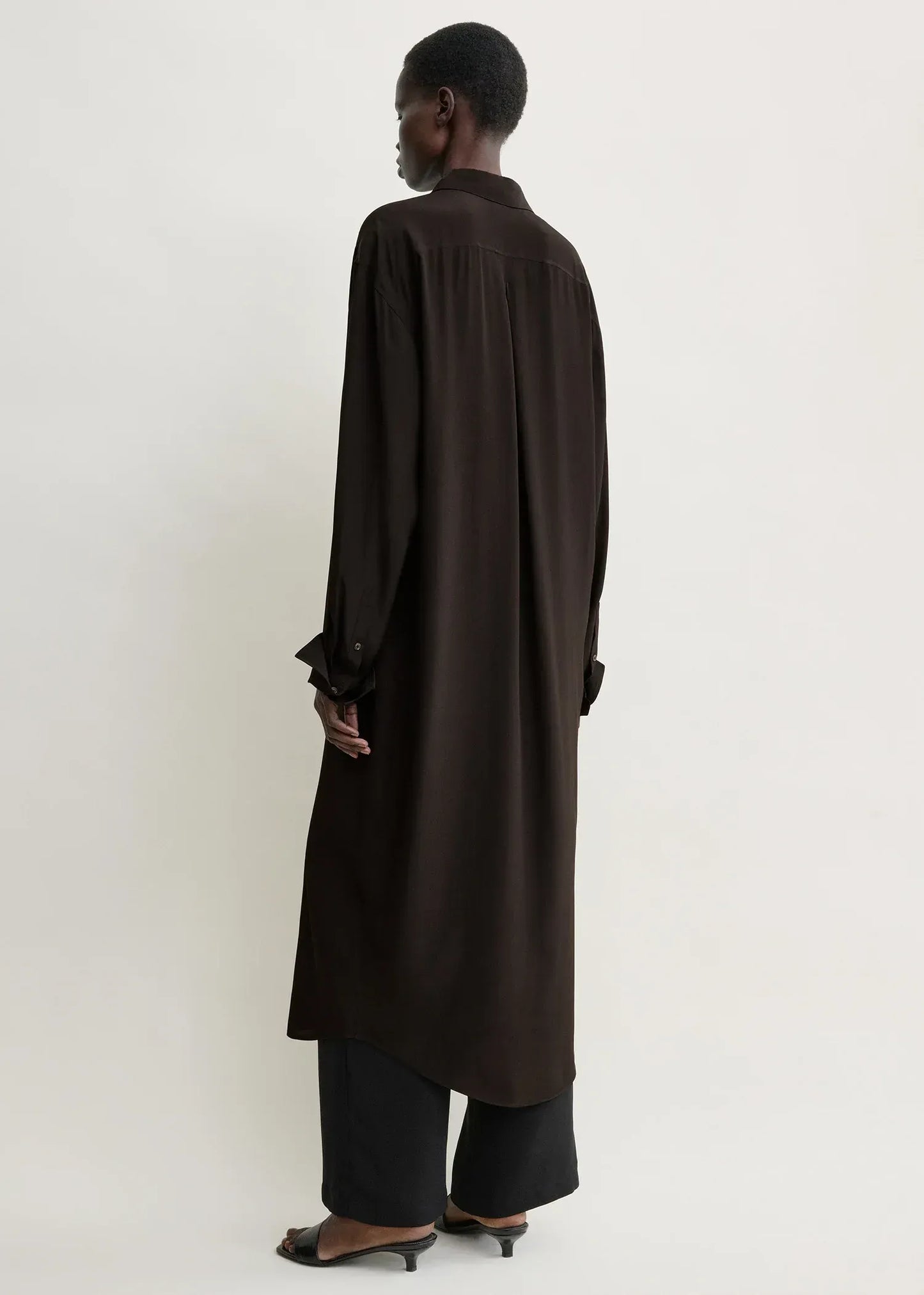 Shirtkleid Silk in Brown