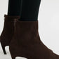 Stiefelette Soft Suede in Brown
