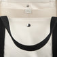 Tasche Beach Tote in Ecru-Black