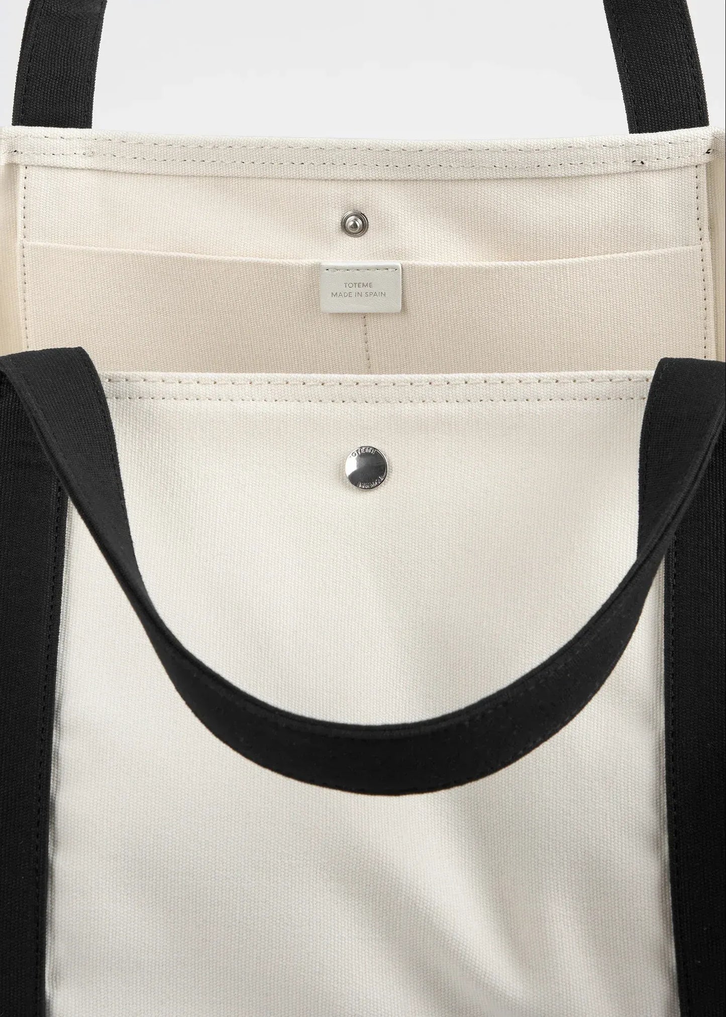 Tasche Beach Tote in Ecru-Black