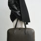 Tasche Grained-Leather Day in Dark Chocolate
