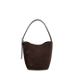 Tasche Petite Belted Suede Tote in Espresso