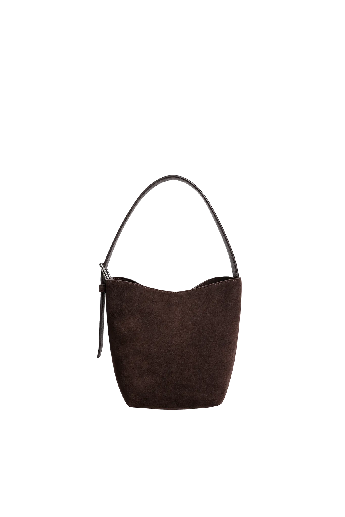 Tasche Petite Belted Suede Tote in Espresso