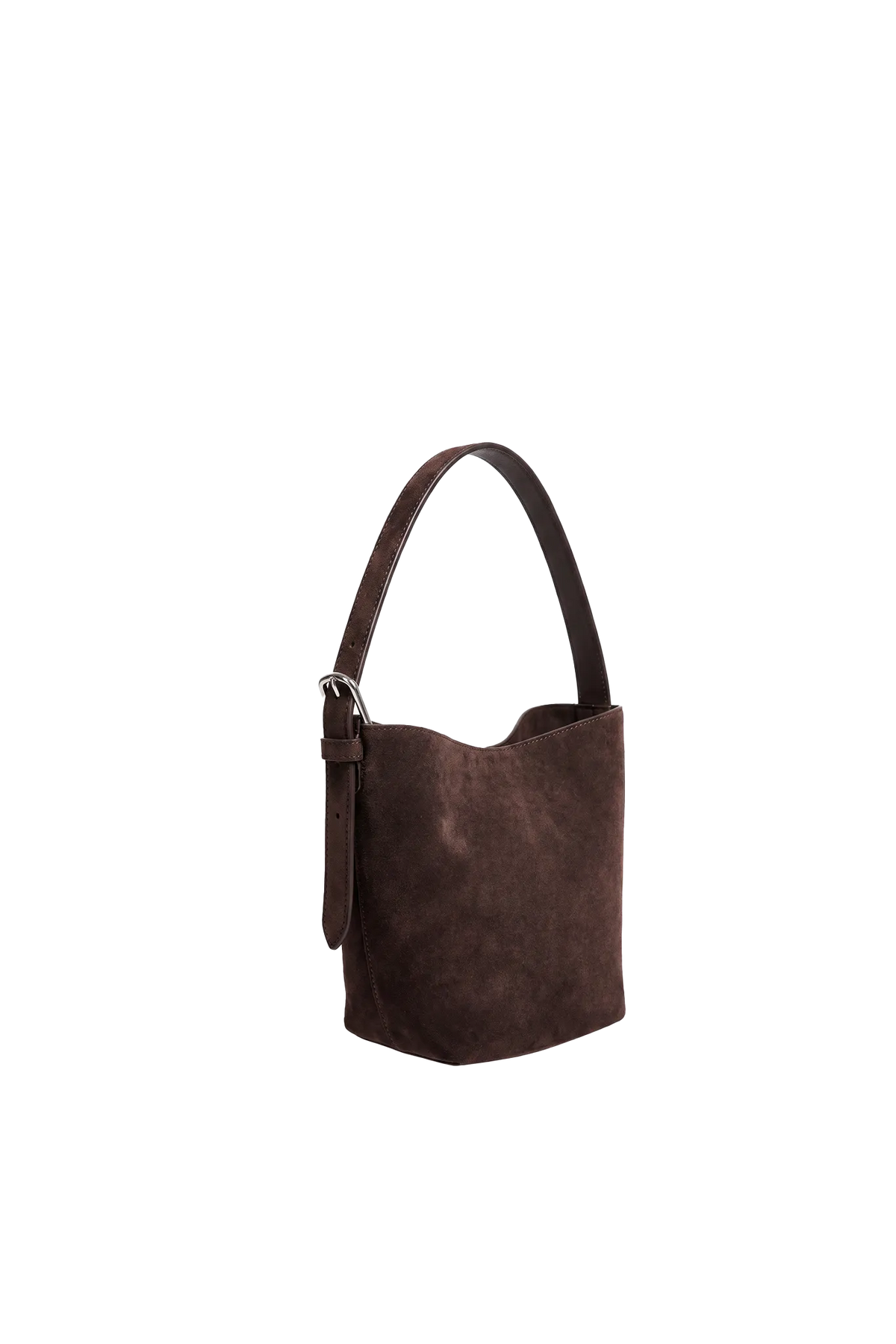 Tasche Petite Belted Suede Tote in Espresso