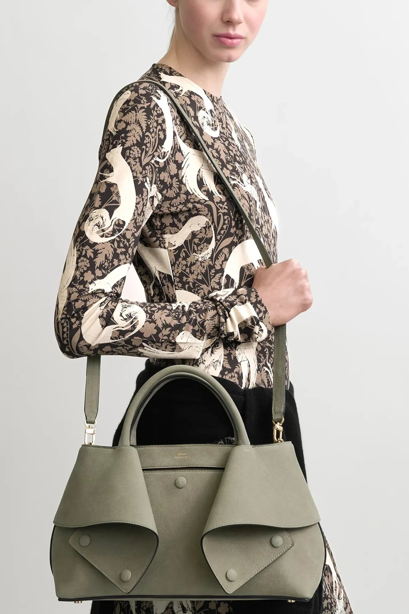 Tasche Small Mercer Nubuck Tote in Rock