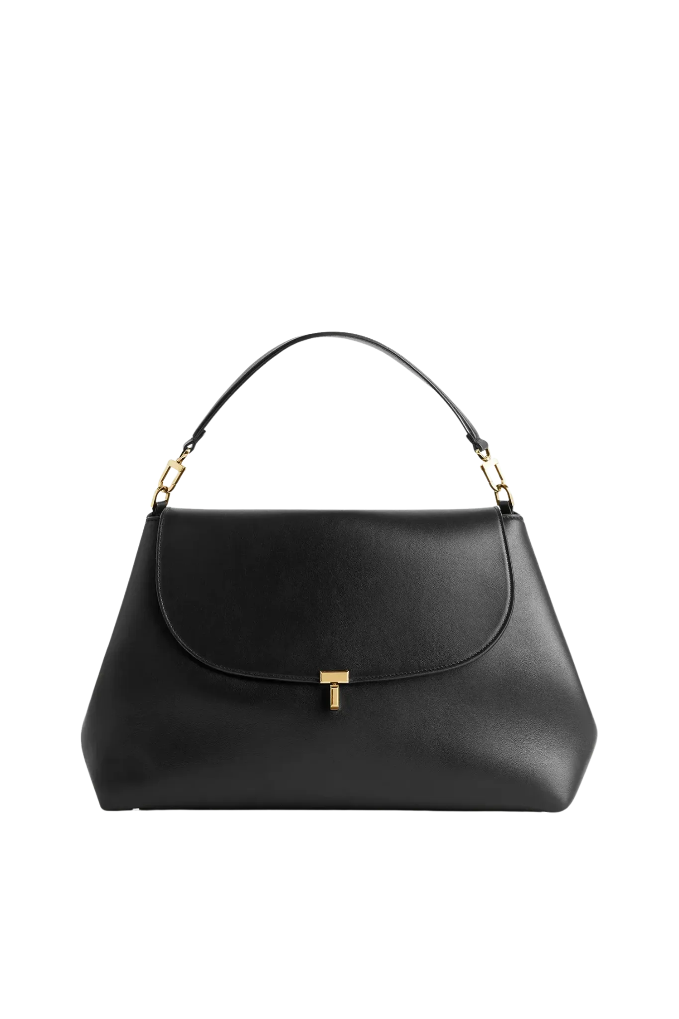 Tasche T-Lock Leather Satchel in Black