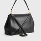 Tasche T-Lock Leather Satchel in Black