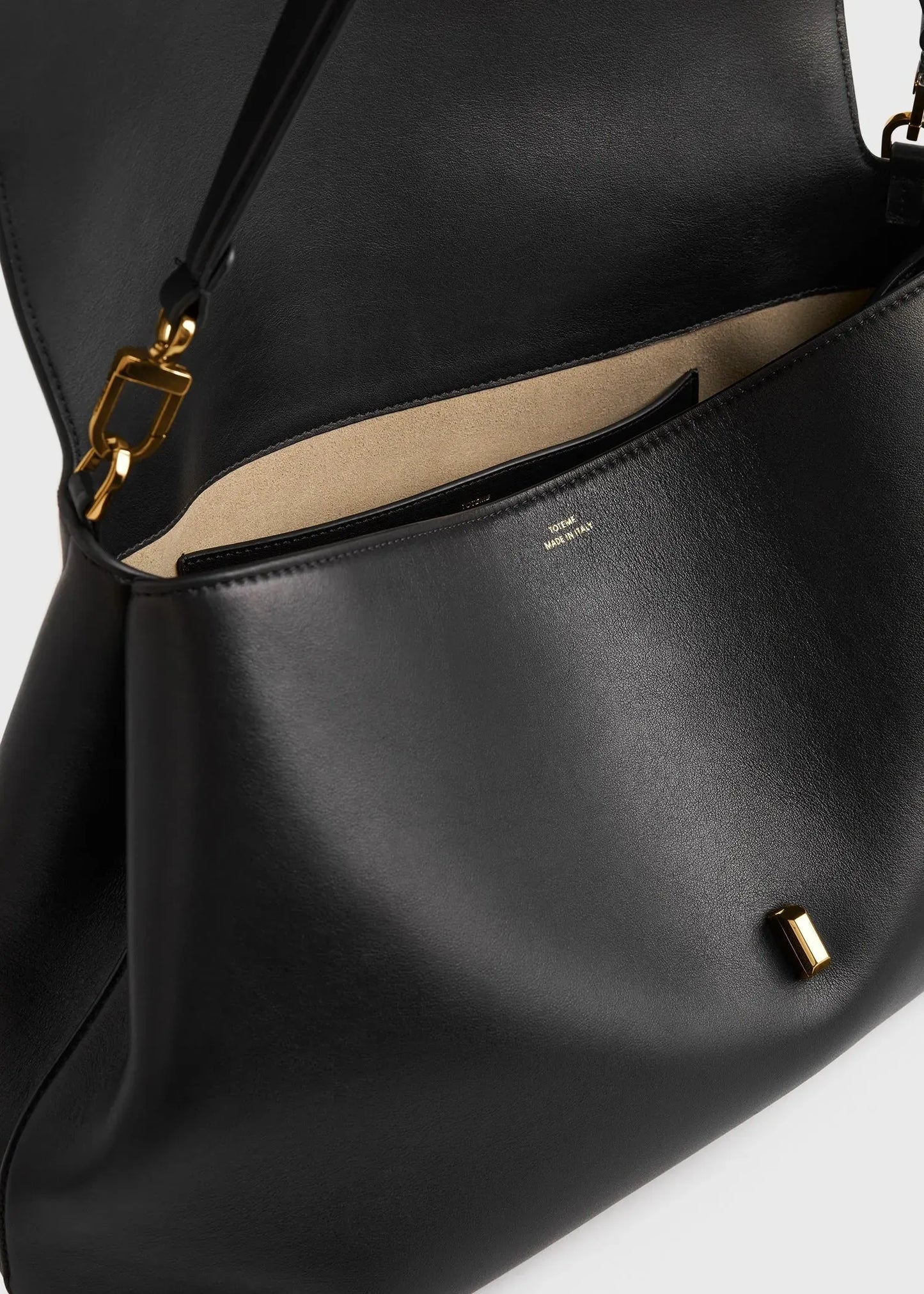 Tasche T-Lock Leather Satchel in Black