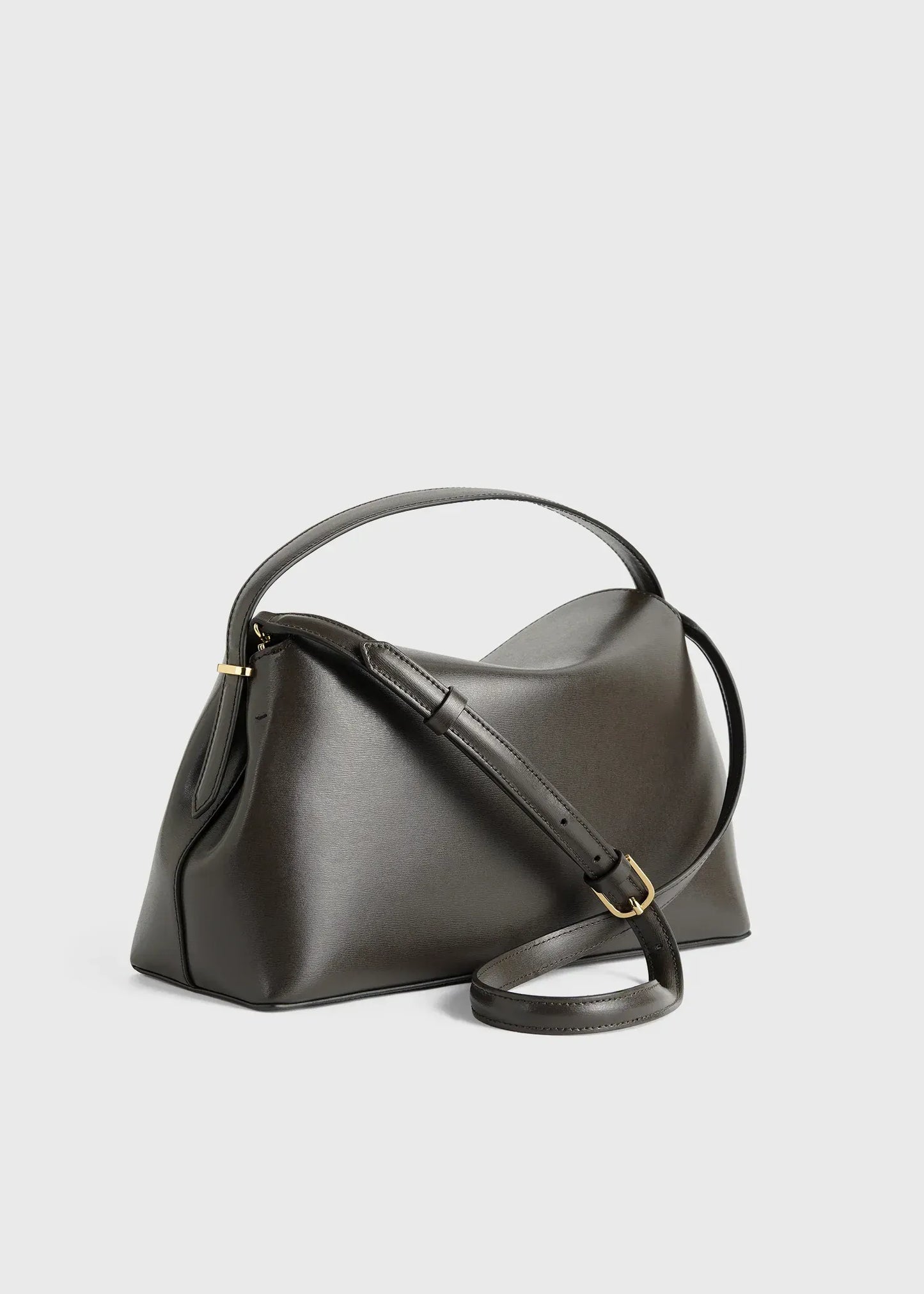 Tasche T-Lock Leather Top Handle in Bark