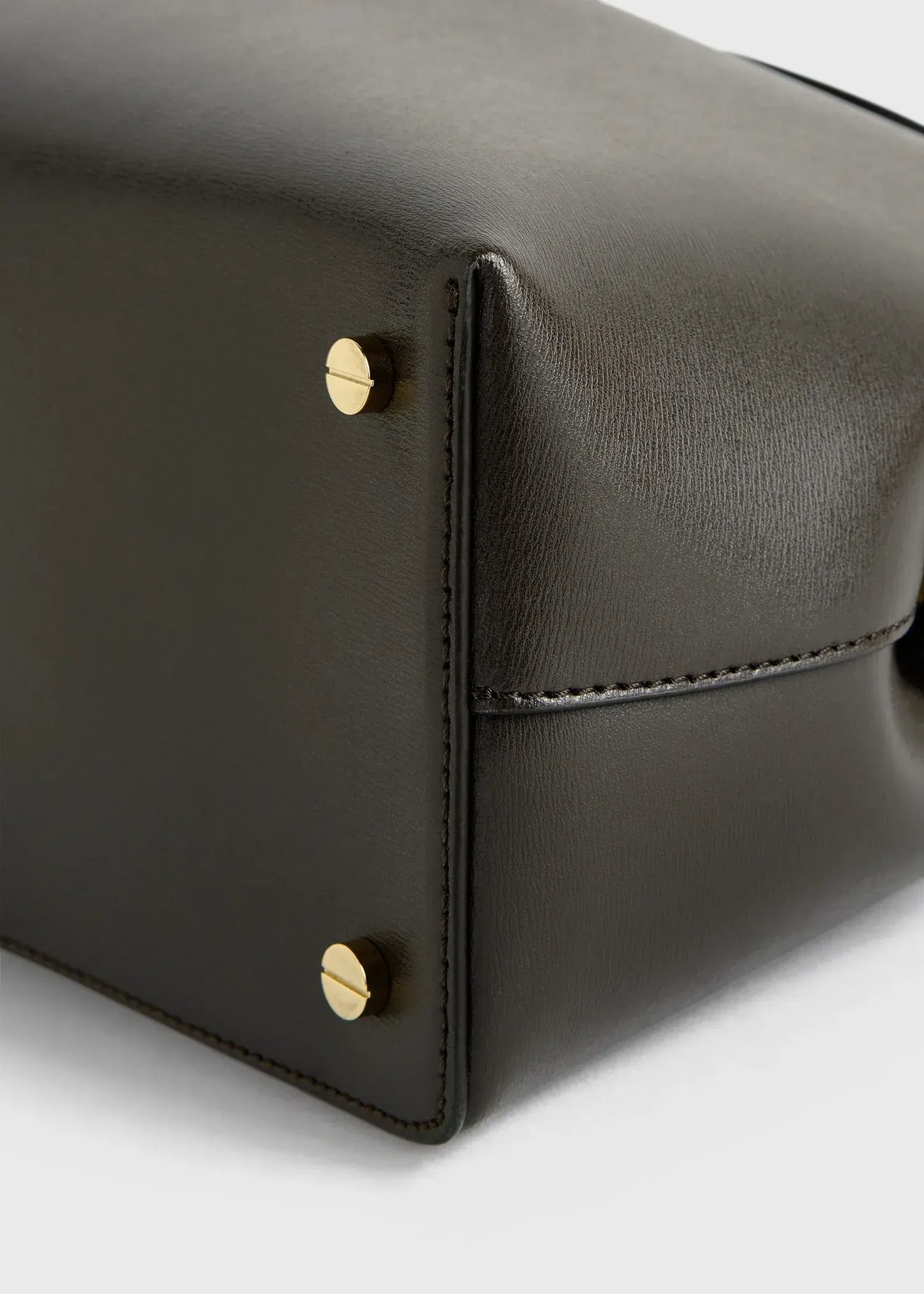 Tasche T-Lock Leather Top Handle in Bark