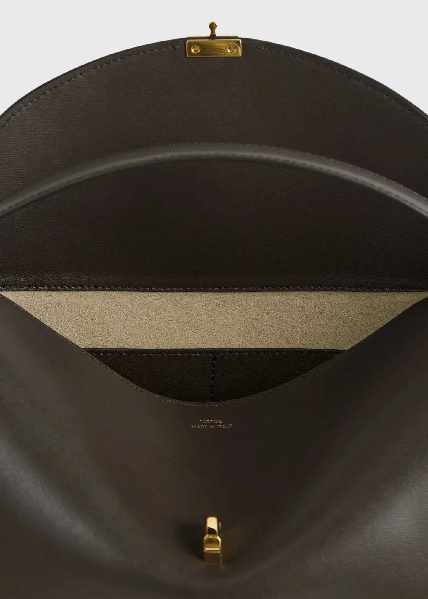 Tasche T-Lock Leather Top Handle in Bark