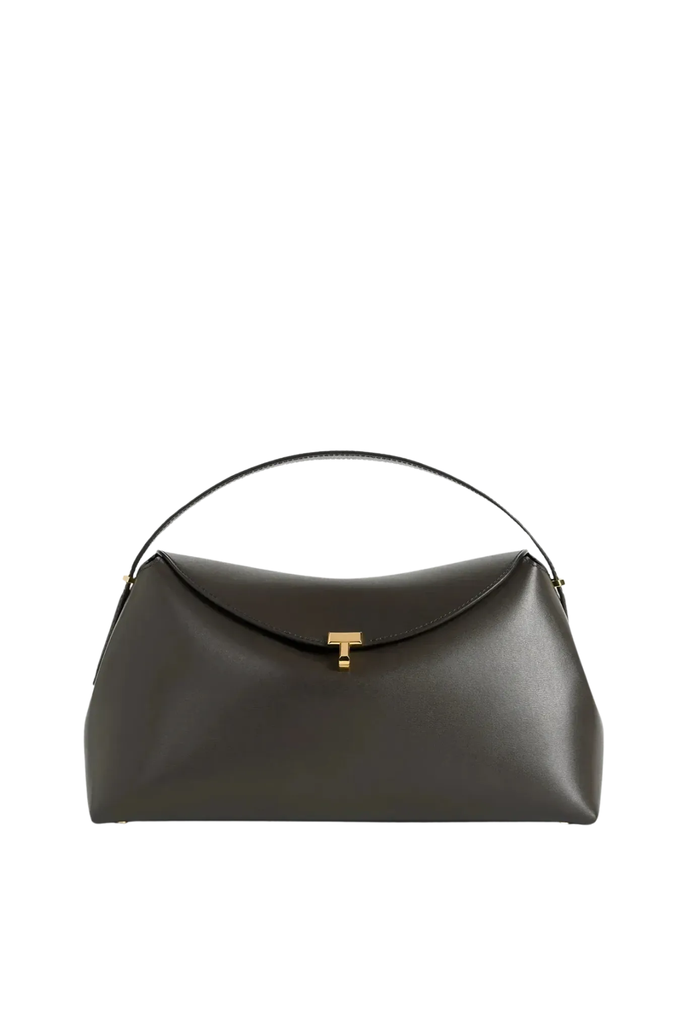 Tasche T-Lock Leather Top Handle in Bark