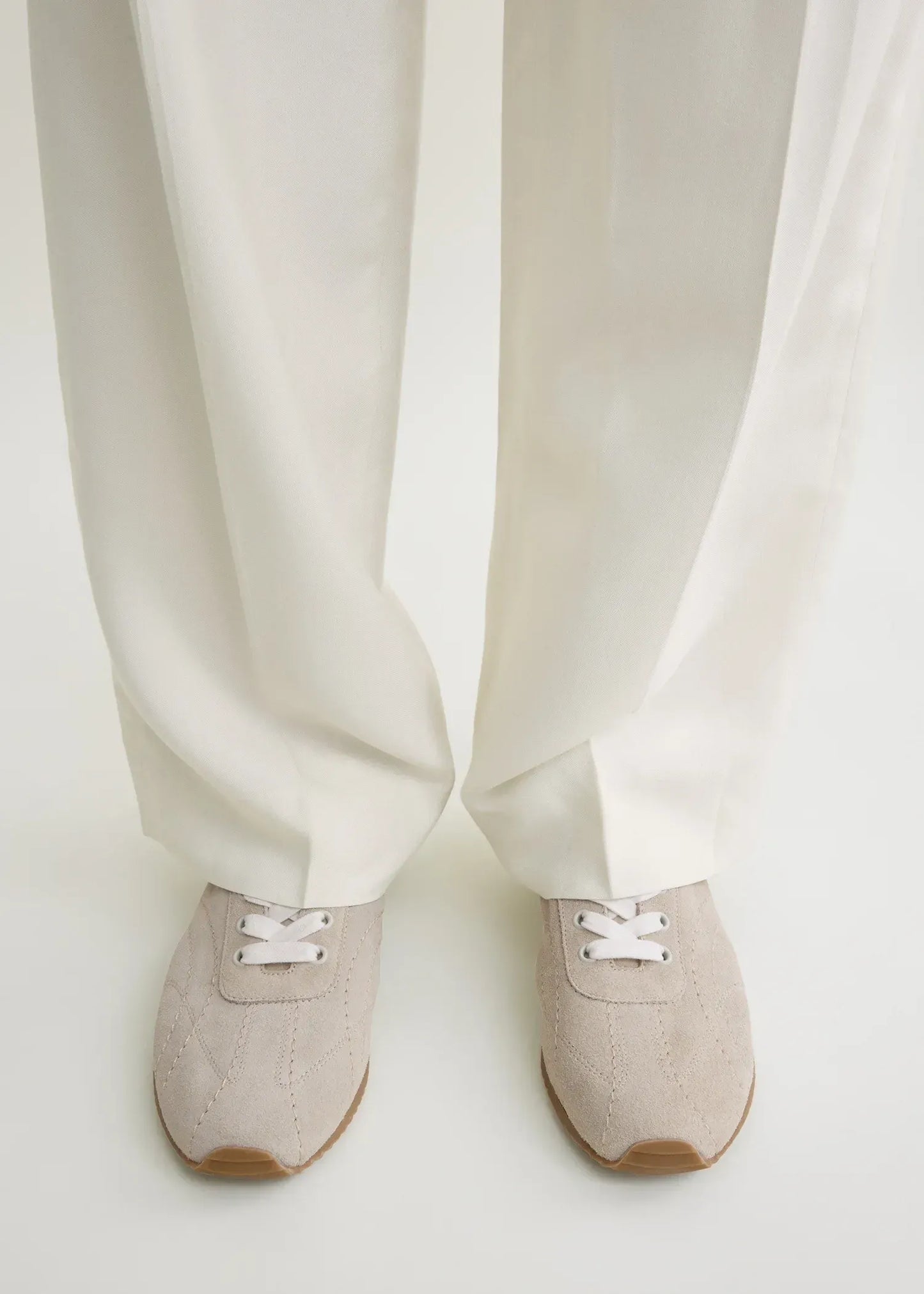 Sneaker Flex Suede in Stone