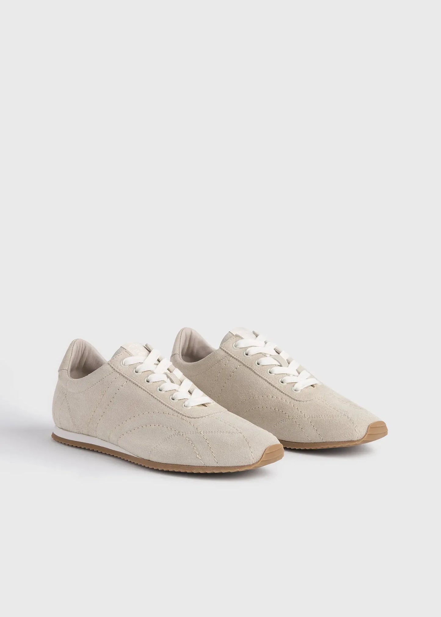 Sneaker Flex Suede in Stone
