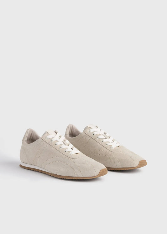 Sneaker Flex Suede in Stone