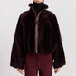 Lammfelljacke Jackson in Red Wine
