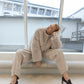 Lammfelljacke Juka in Light Grey