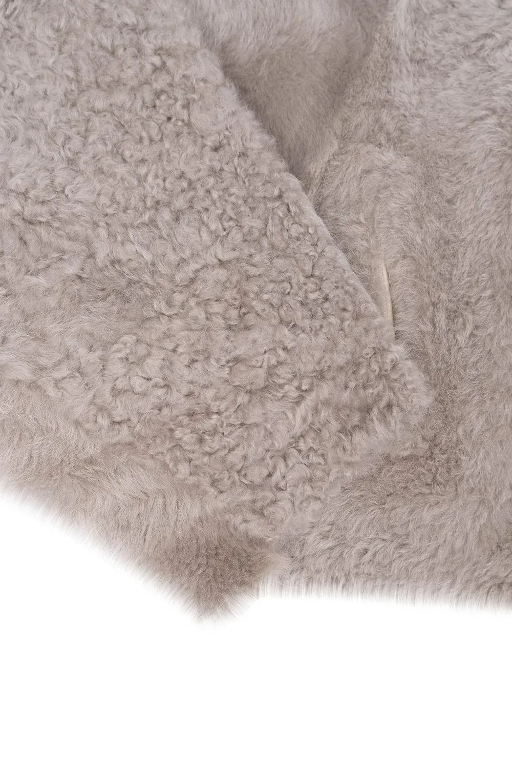 Lammfelljacke Juka in Light Grey