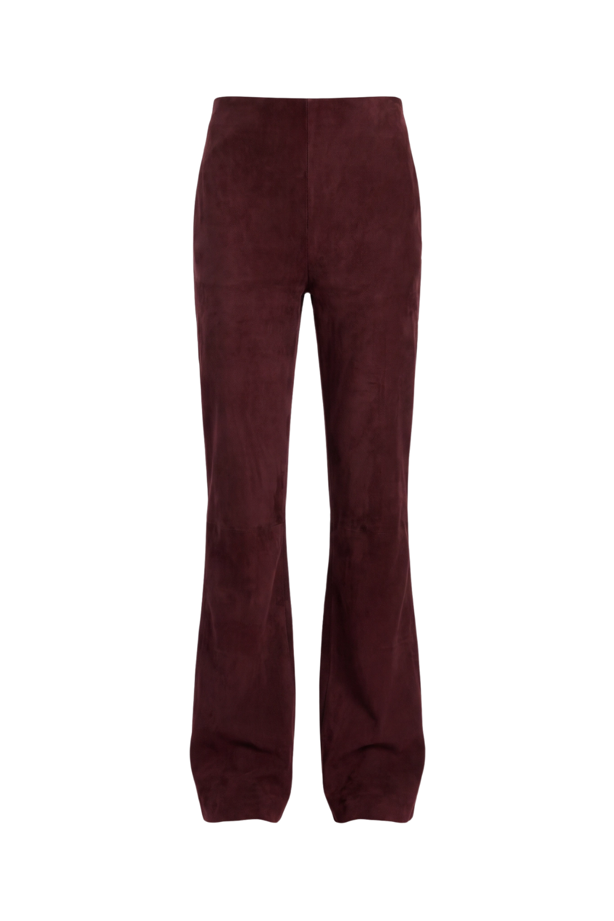 Lederhose Prince Suede in Red Wine