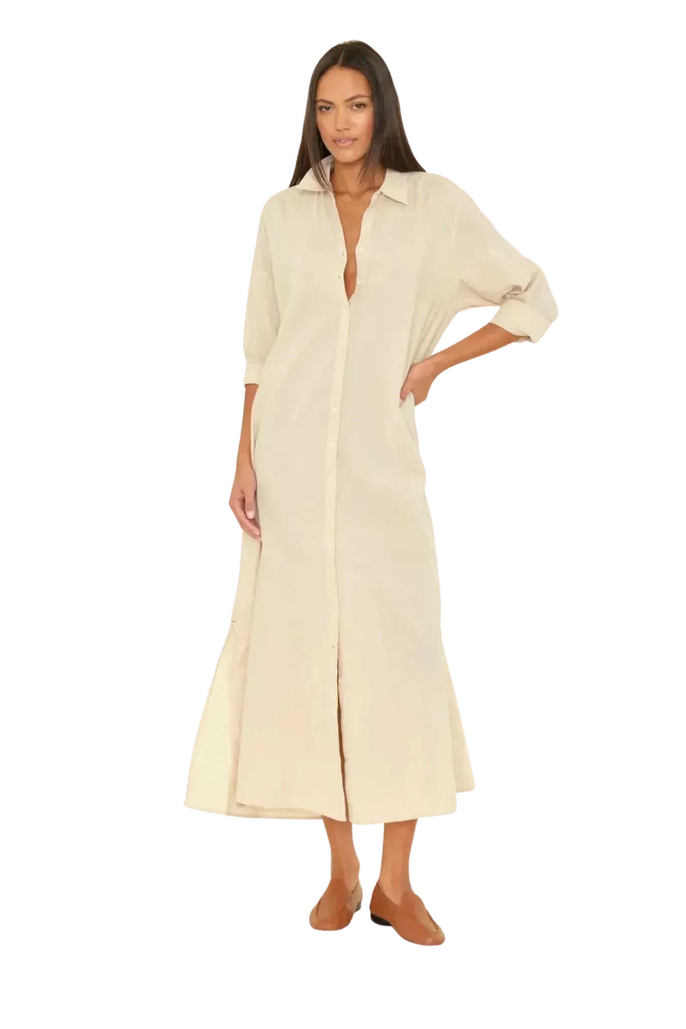 Boden dress in white